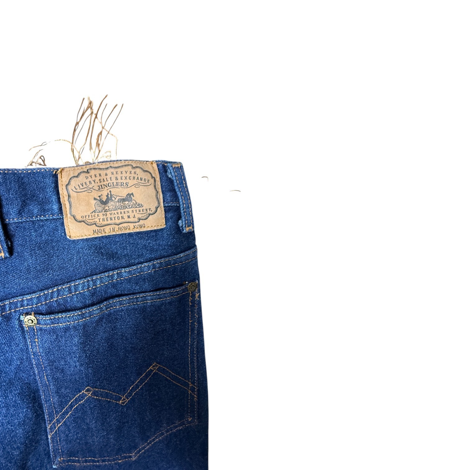 Dyer & Breyer Men’s Vintage Blue Denim Jeans W40 L32 Relaxed Straight Fit image 3