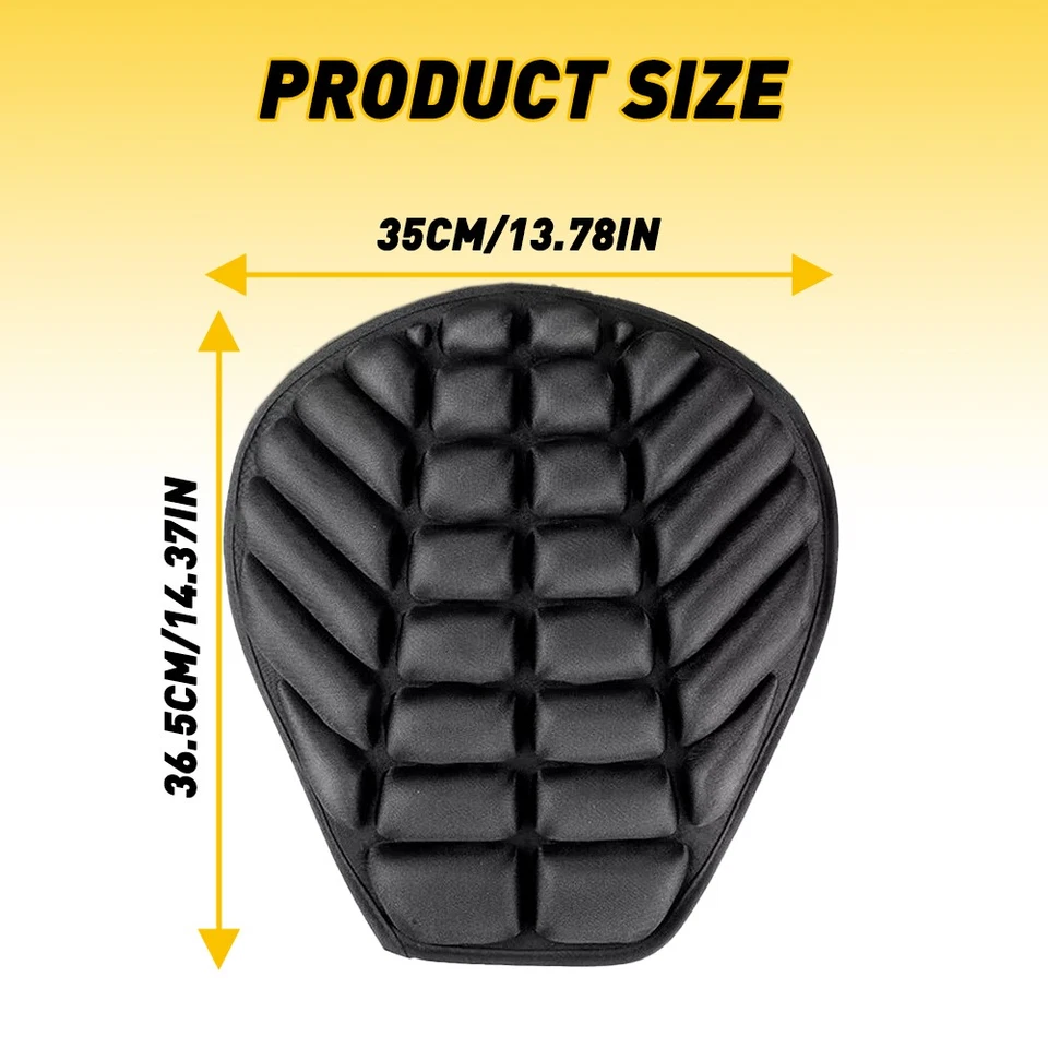 Funda Cojín Asiento Moto 3D Comodidad Gel Antigolpes Alfombrilla Almohadilla Universal EAH Foto 2 de 4