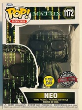 Funko Pop! Vinilo: The Matrix -Neo #1172 Brilla en la Oscuridad Edición Especial -BAM