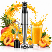 Immersion Blender Handheld 3-in-1 Hand Blender Set 1100W Heavy Duty