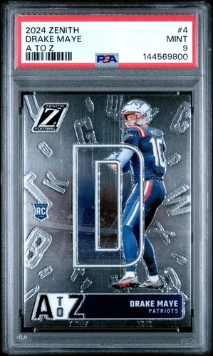 2024 PANINI ZENITH A TO Z #4 DRAKE MAYE ROOKIE RC PSA 9