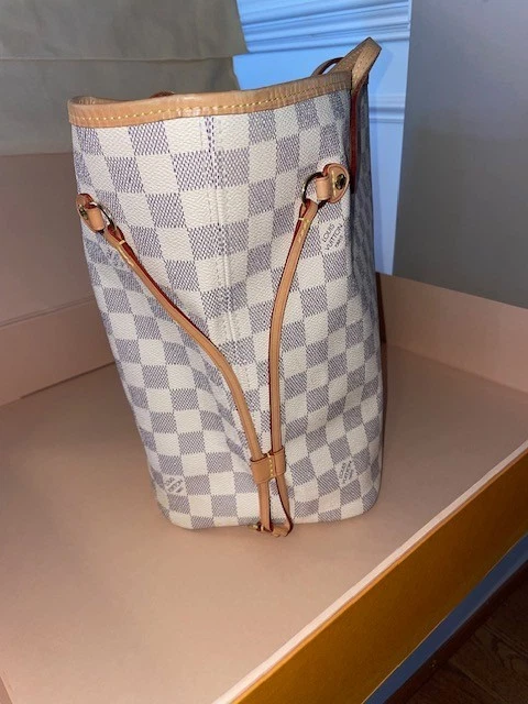 Bolso de Mano Louis Vuitton Neverfull MM Damier Azul Foto 4 de 4