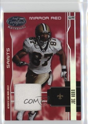 2003 Leaf Certified Materials Mirror Red Materials 51/150 Joe Horn #81 1n1c
