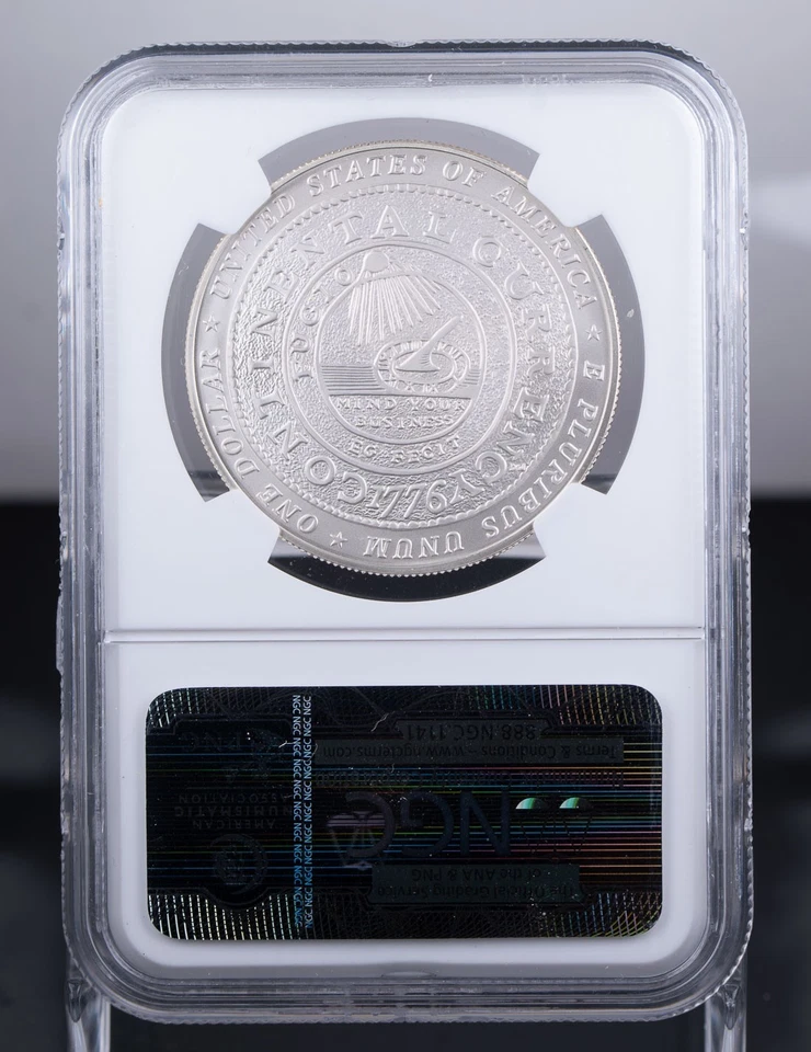 Certified 2006-P Silver $1 NGC MS69 Ben Franklin Founding Father  - Image 3 of 4