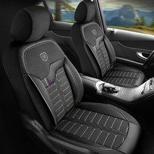 Sitzbezüge passend für Kia Soul in Schwarz-Grau mit Rückentasche