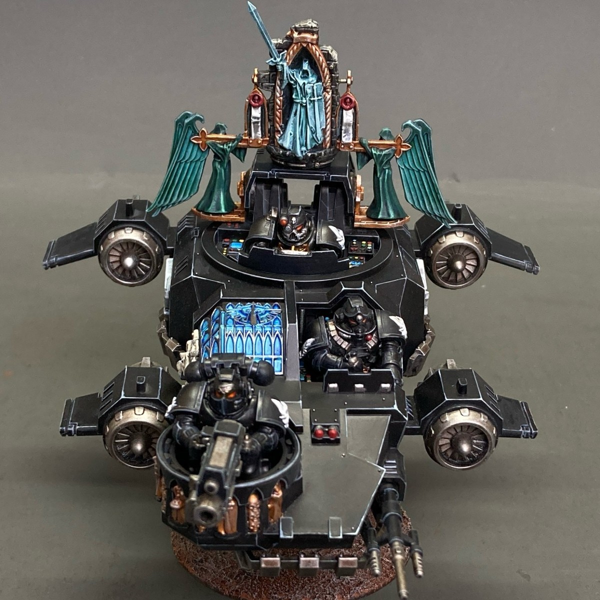 land speeder Ravenwing darkshroud Dark Angels Warhammer40k Painted