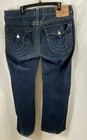 True Religion Men's Ricky Straight Leg Jeans Dark Wash Thick Stitch 36x29 — photo 2