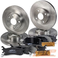 4x BREMSSCHEIBE+BREMSBELÄGE BREMSKLÖTE VORNE+HINTEN FÜR MAZDA MX-5 1 2 1.6 1.8