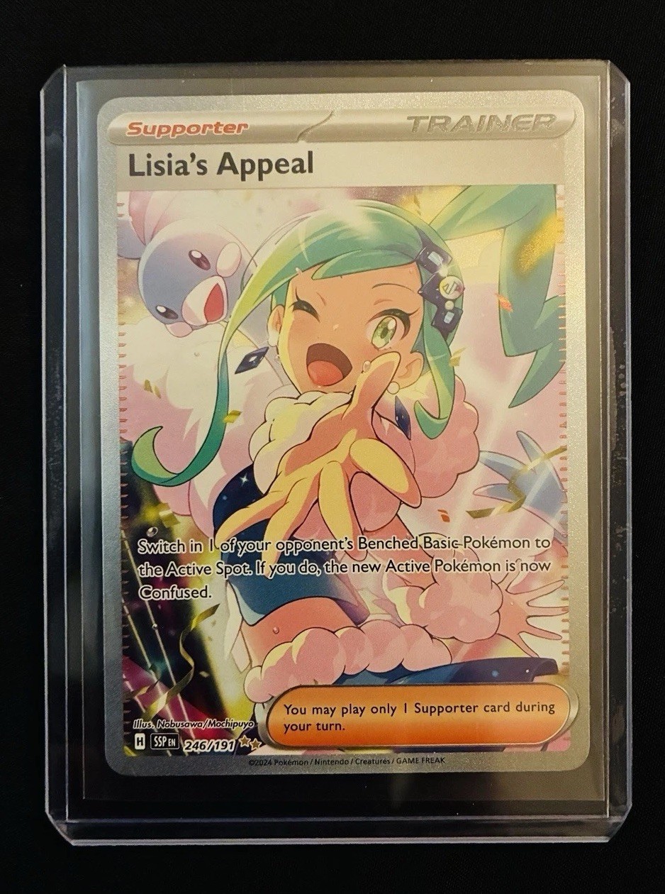Lisia's Appeal 246/191 SIR Pokémon Surging Sparks Holo Mint PBM