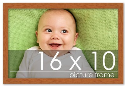 Modernist Brown Frame - UV Acrylic, Backing Board, Hanging Hardware Included