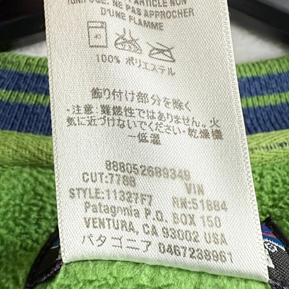 Sudadera Patagonia Vintage Felpa Synchilla Talla M Para Hombre Kelly Verde Y2K 11327 Foto 4 de 4