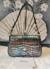 Brahmin Nerida Shoulder Bag In Black Galexia NWT