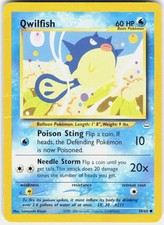 Qwilfish 49/64 Common Neo Revelation Pokemon EN Unlimited HP