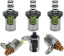 6Pcs 4F27E Refurbished Transmission Shift Solenoid Set EPC PWM Compatible with
