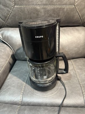 Krups ProCafe Type 212 Coffee Maker 10 Cup Carafe Black Plastic Glass Tested