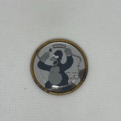2006 Sabritas Tazo Mexico | The Simpsons Homero 10 | Metal Glanz Pog!