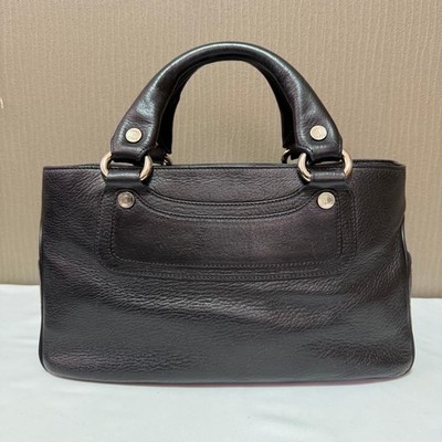 Celine Boogie Bag Leather Tote Black Authentic Women's Handbag