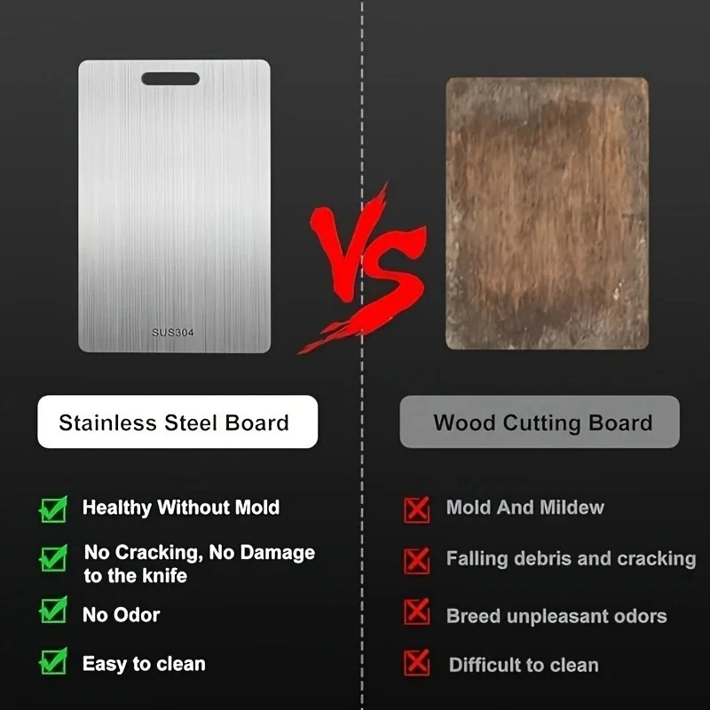 Titanium Cutting Board Double-Sided Titanium Cutting Boards for Kitchen Camping - Image 4 of 4