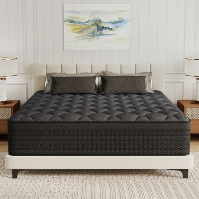12''14'' Gel Memory Foam Mattress Pocket Spring Twin Full Queen King Size In A Box