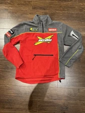 Ski-doo X Team Fleece Quarter Zip Pullover Men's Small BRP Grey/Red XPS Rotax