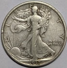 1917 walking liberty half dollar 50c - free shipping