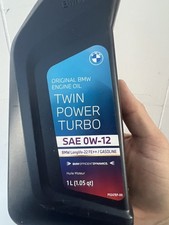 BMW TwinPower Turbo 0W-12 Engine Oil 1L (1.05 Qt) OEM 83 21 5 B5C 945 New
