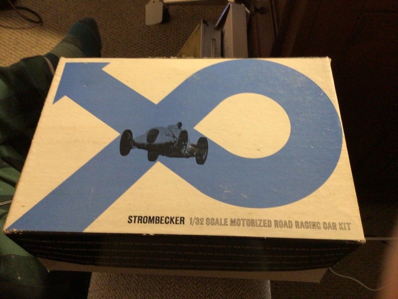 Vintage Strombecker 1/32 Motorized Slot Car Kit - EMPTY BOX (RARE) Ford GT