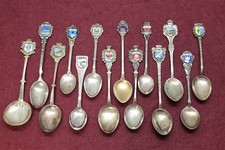 Andenkenl&ouml;ffel Wappenl&ouml;ffel 800 Silber 14 St&uuml;ck