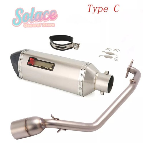For Honda PCX 150 160 125 2020-2023 Whole Exhaust System Front Pipe Muffler Tips - Picture 4 of 16