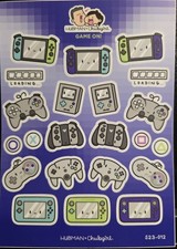 Hubman and Chubgirl "Game On" Large 3M Sticker Sheet