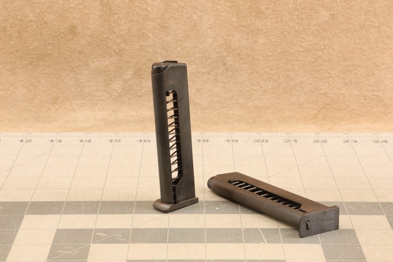 Pair of Factory East German 9x18 Makarov 8 Round Blued Steel Pistol Magazines
