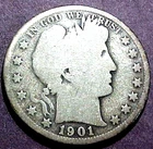 1901-S BARBER HALF DOLLAR ........MIN. BID .01 & NO RESERVE!