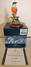 2003 BORDER FINE ARTS RIVERSIDE JEWEL B0805 KINGFISHER SCULPTURE 4"