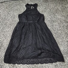 Vanity Women's Sleeveless Lace Fit And Flare Halter Dress Size Small Strappy Nwt