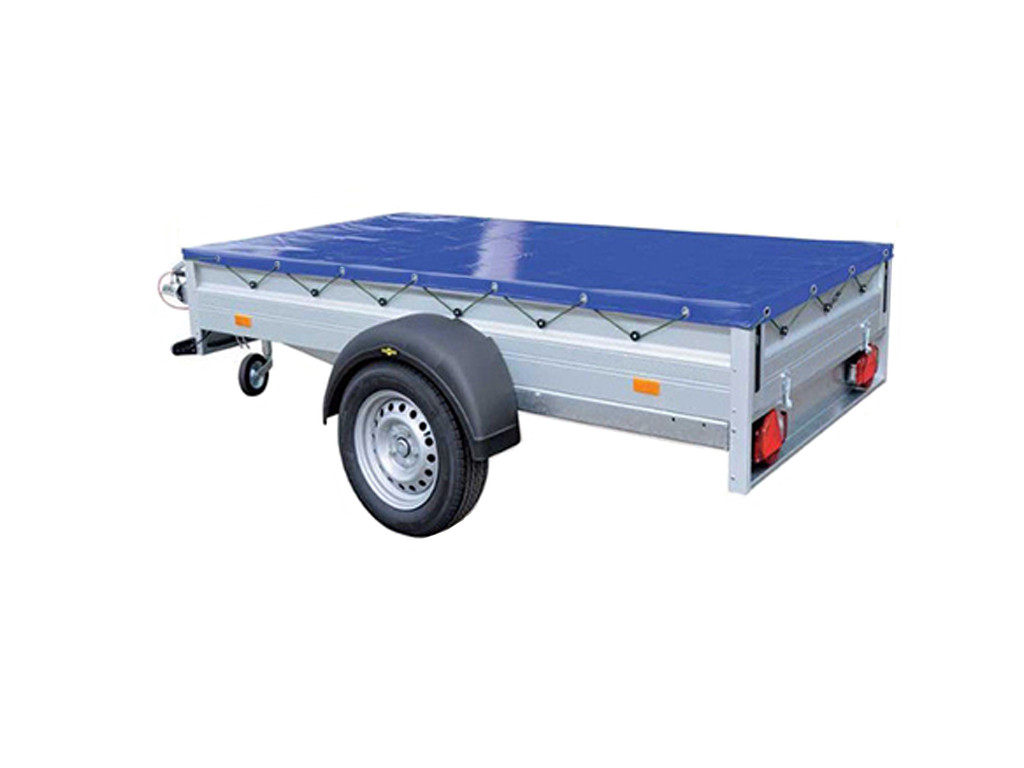 Waterproof Trailer Cover Tarp Tie Down with Bungee Cord 5FT x 4FT (Heavy Duty)