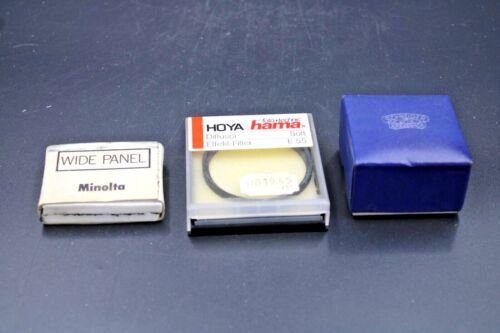 Hoya Soft Diffuser E 55 / Minolta Wide Panel Diffuser / Cutter Lens Lid - Picture 1 of 4