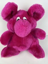 Kodak Kolorkins Plush Stuffed Animal HotPink Advertising Vintage 1980s 9"