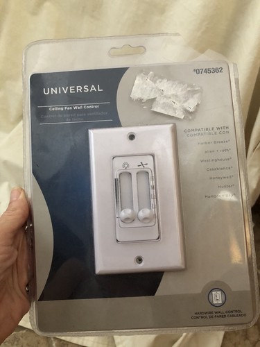 Ventilador de techo universal y control de pared de luz Harbor Breeze 2 #0745362 - Imagen 4 de 5