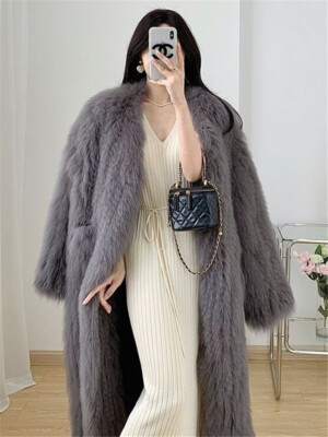 希少リアルファーコート ロング丈 フォックス FOX FUR COAT Long-Coat-With-Polar-Fox-Fur.jpeg