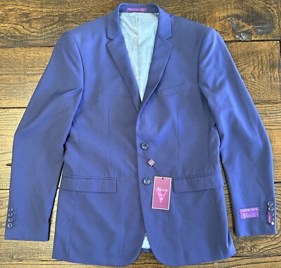 Vinci Mens Purple Suit Set Slacks & Jacket Sports Coat 40L Made In Italy NWT