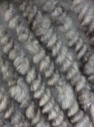New Jayley Made in Italy Lagenlook Charcoal Grey Fur Knit Poncho-One Size BNWT - Picture 6 of 10
