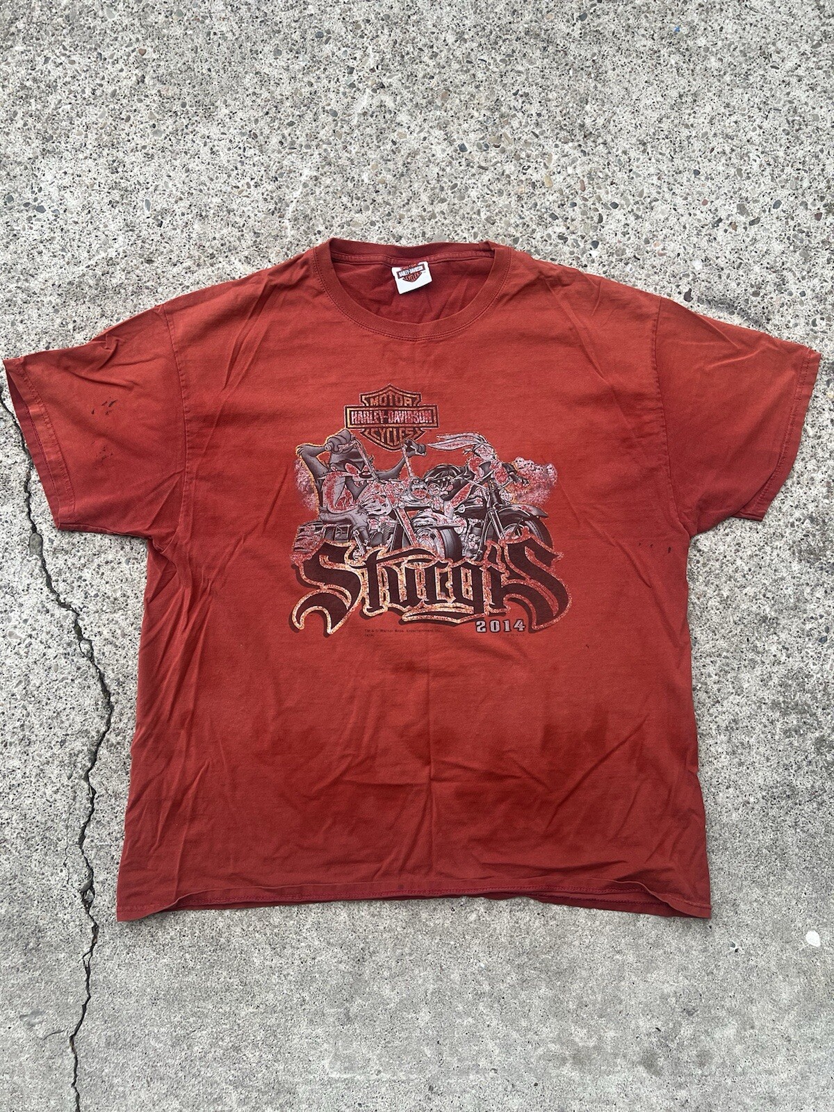 2014 Harley Davidson Taz Bugs Bunny Sturgis Motorcycle Shirt