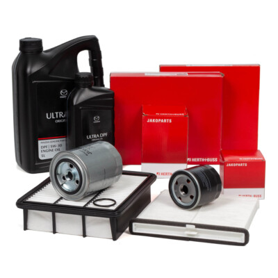 HERTH+BUSS Filterset 6L ORIGINAL 5W30 ULTRA DPF Motoröl für MAZDA 3 BM BN 2.2 D