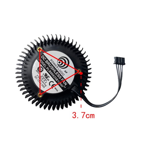 Turbo Graphics Card Cooling Fan PLB06625B12HH for MSI CMP 50HX MINER Spare Part - Afbeelding 7 van 9