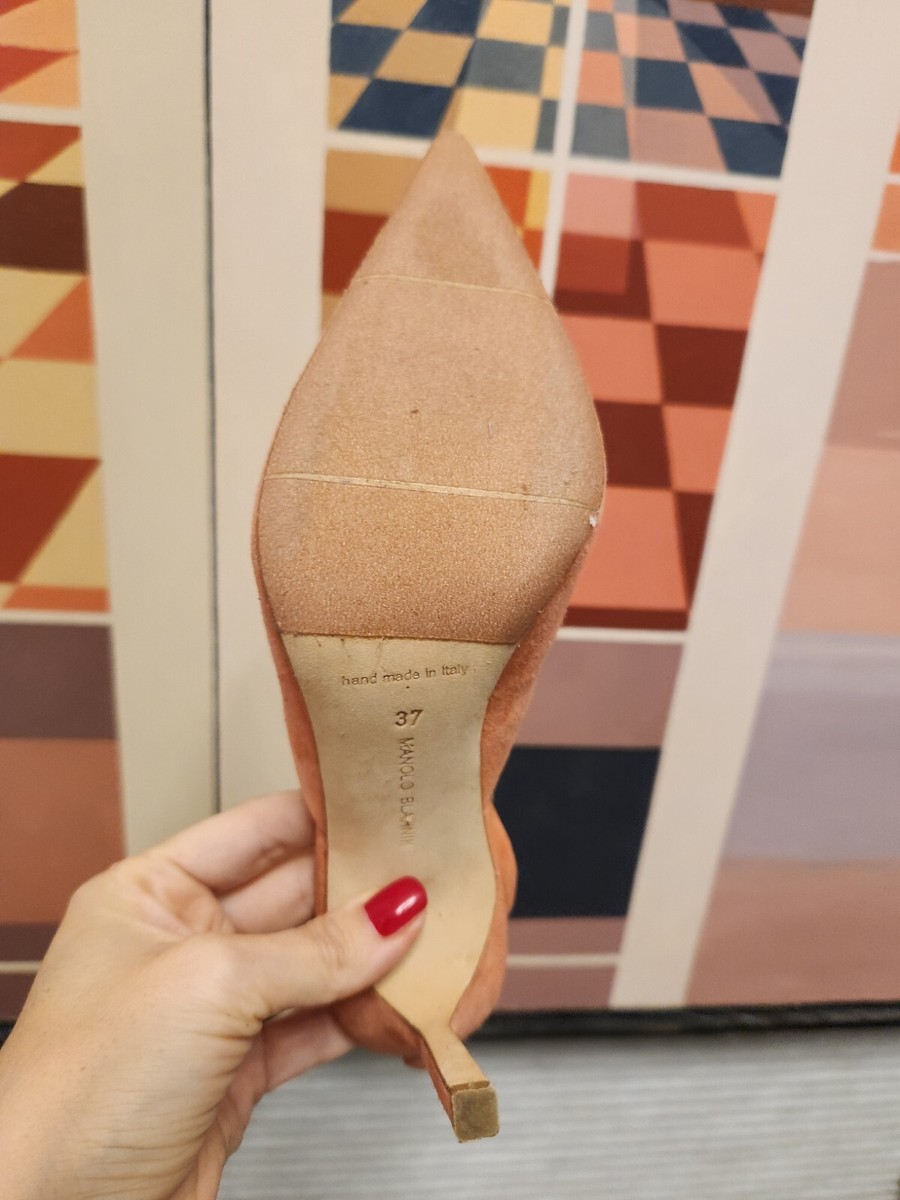 manolo blahnik 37 BB slingback | eBay