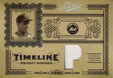 2005 Prime Cuts Dwight Gooden Pitcher GW Jersey Cy Young Award NY Mets 03/25