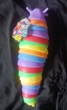 new Jaru Sensory Silly Slug - 7 In, Tactile Stretch Toy, Colorful purple  & Fun,