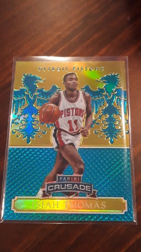 2014 Panini Excalibur Basketball Teal Isiah Thomas #151