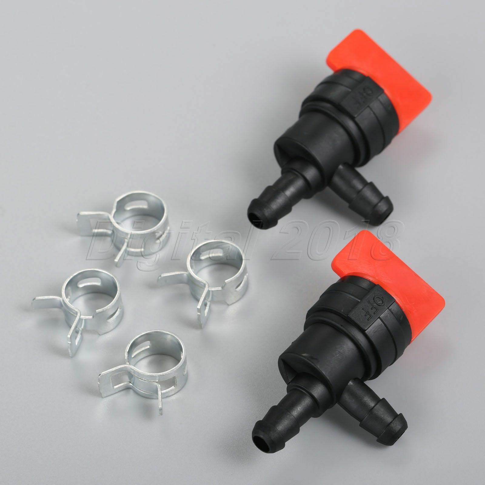 Fits For Tecumseh Briggs Stratton 1/4" InLine Fuel Cut-Off Shut-Off Valve Clamps