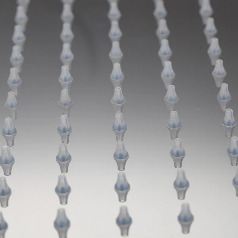 16 inch LED Square Ceiling Mount Rainfall Shower Head Mixer Faucet Tap No Arms - Image 4 of 4